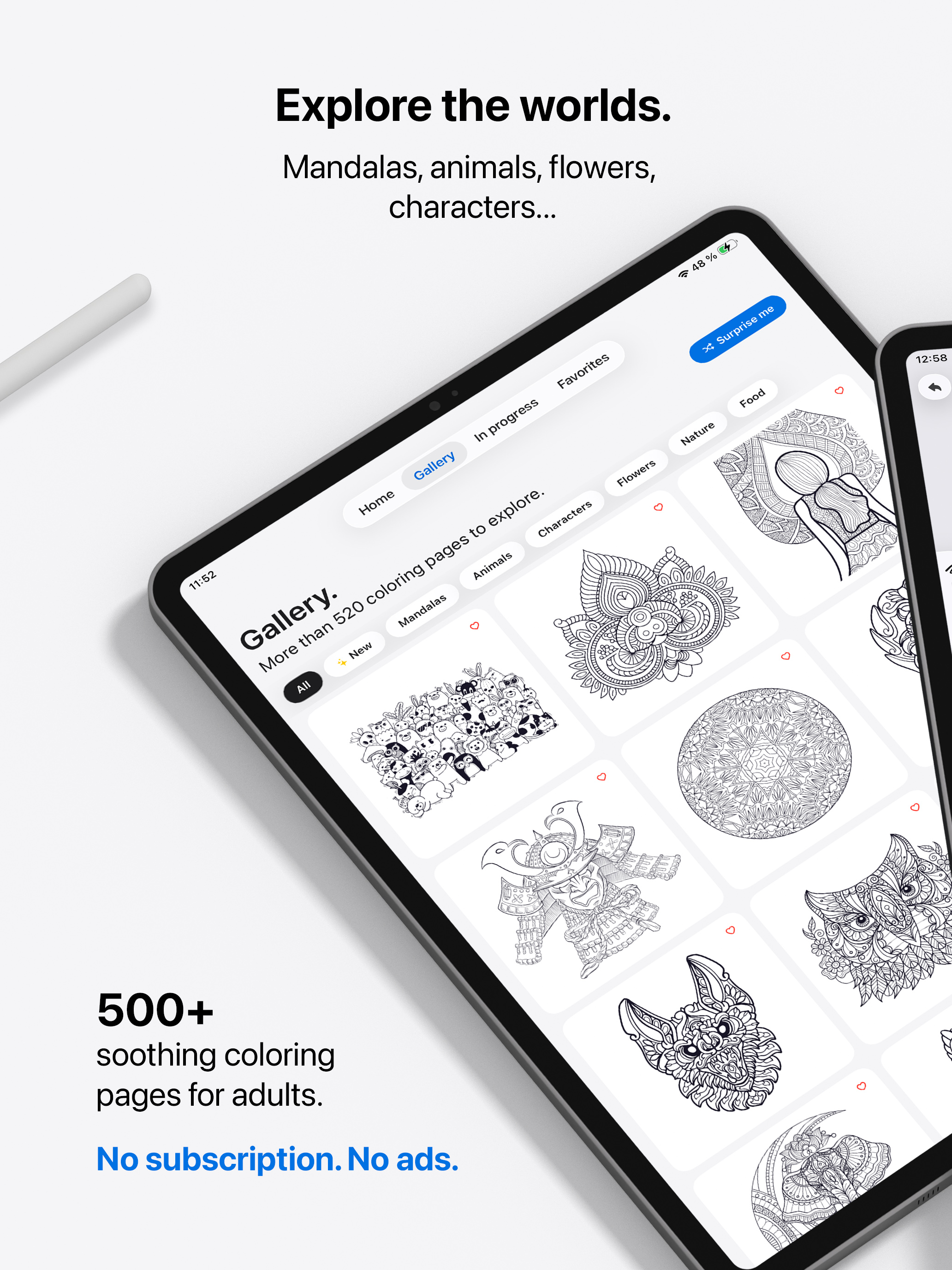 600+ drawings on iPad